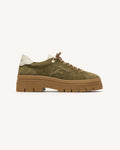 Khakifarbene Wildlederschuhe