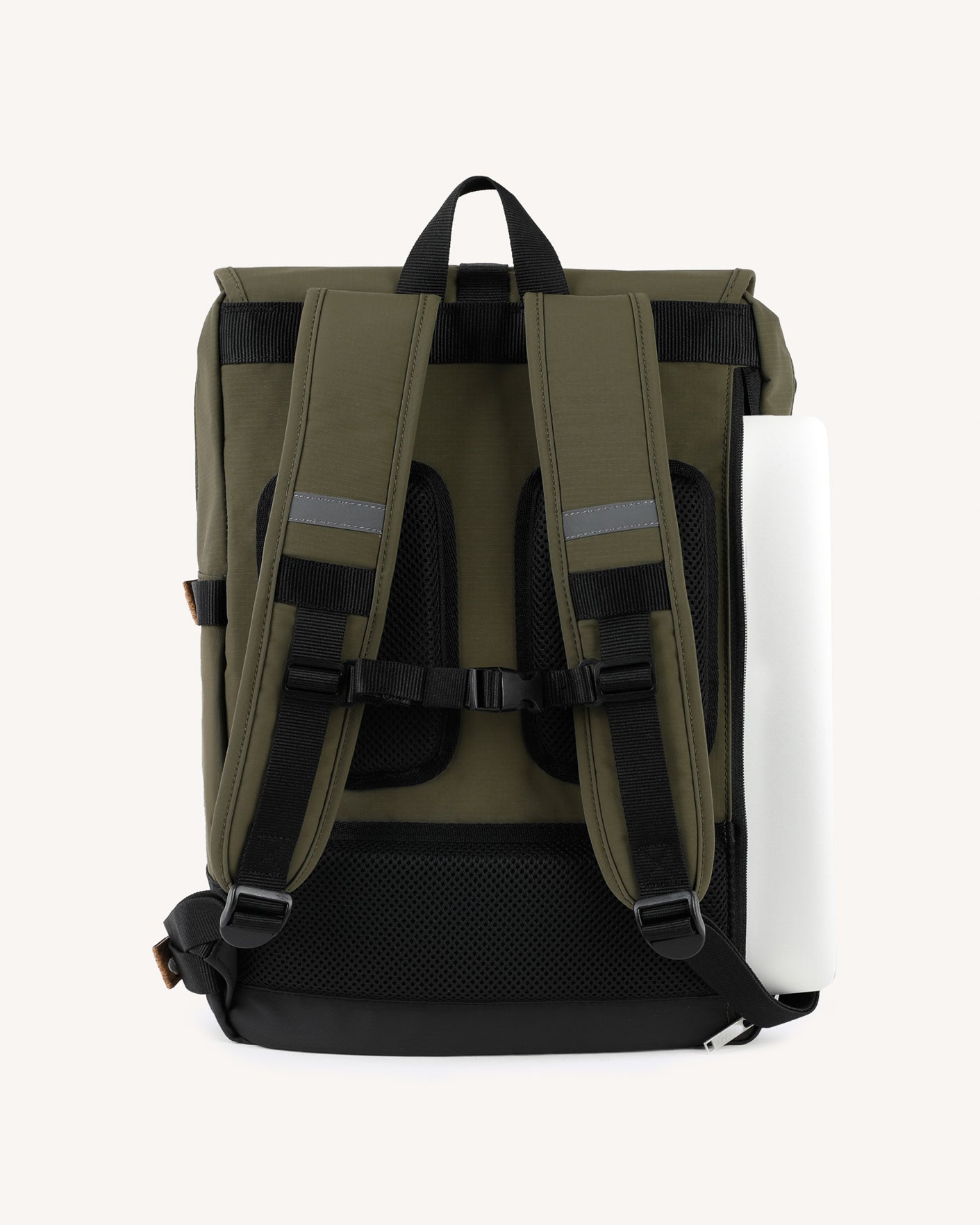 sac-a-dos-vert-olive-fonce-polyester-recycle-modele-commuter-20-P2