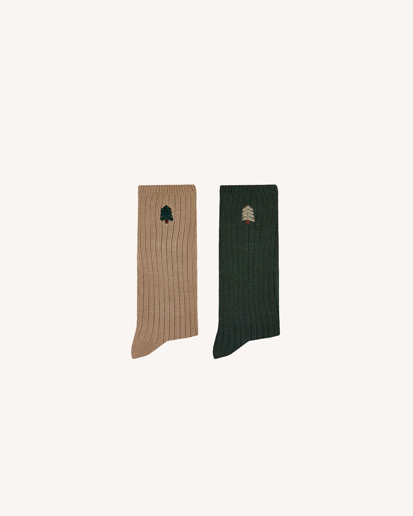 chaussettes-vert-fonce-taupe-coton-polyester-recycle-modele-socks-x2-P1_variant