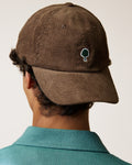 Casquette en velours chocolat