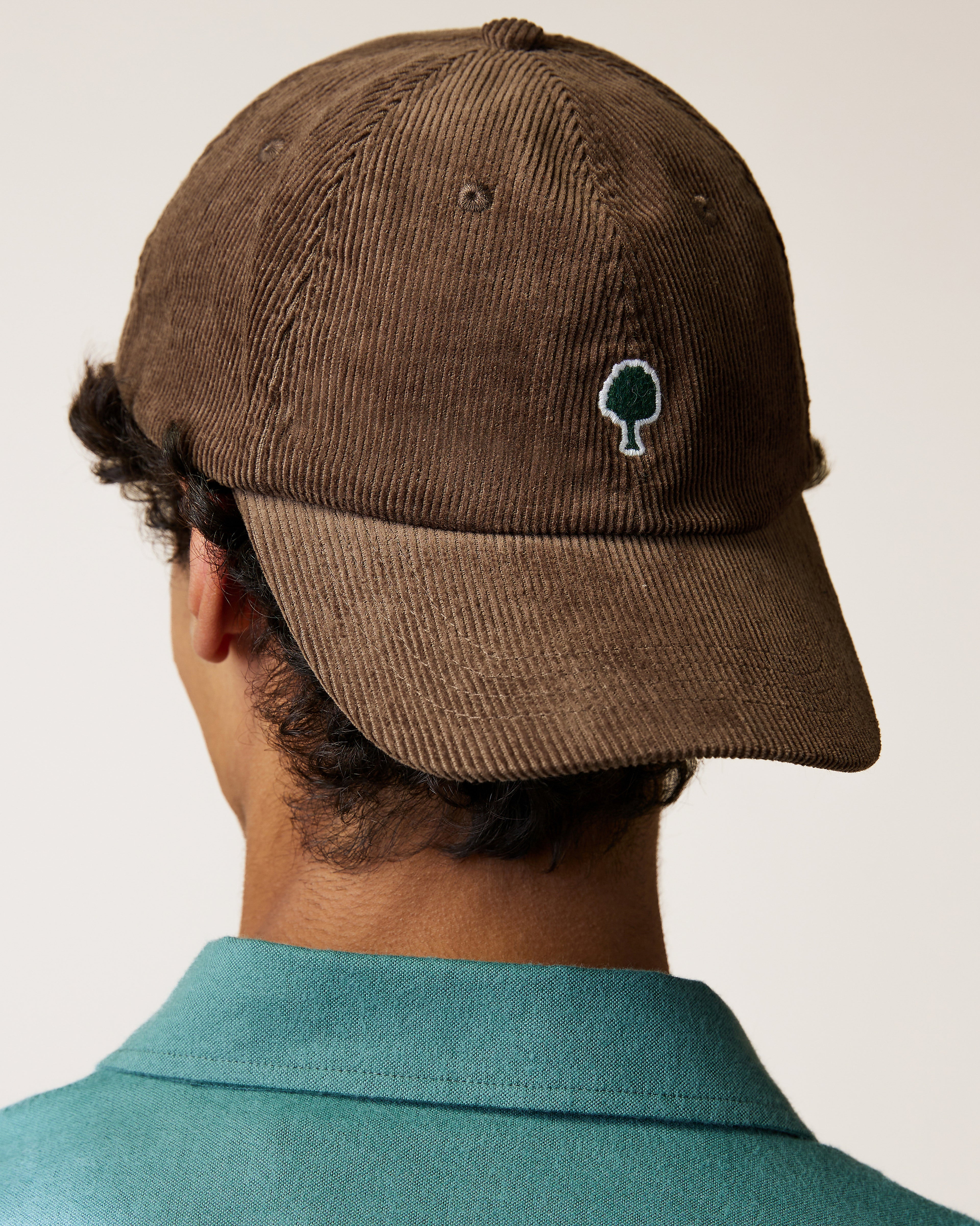 Casquette en velours chocolat
