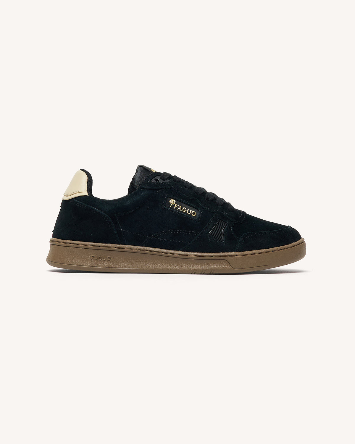Zwarte sneakers van nubuckleer
