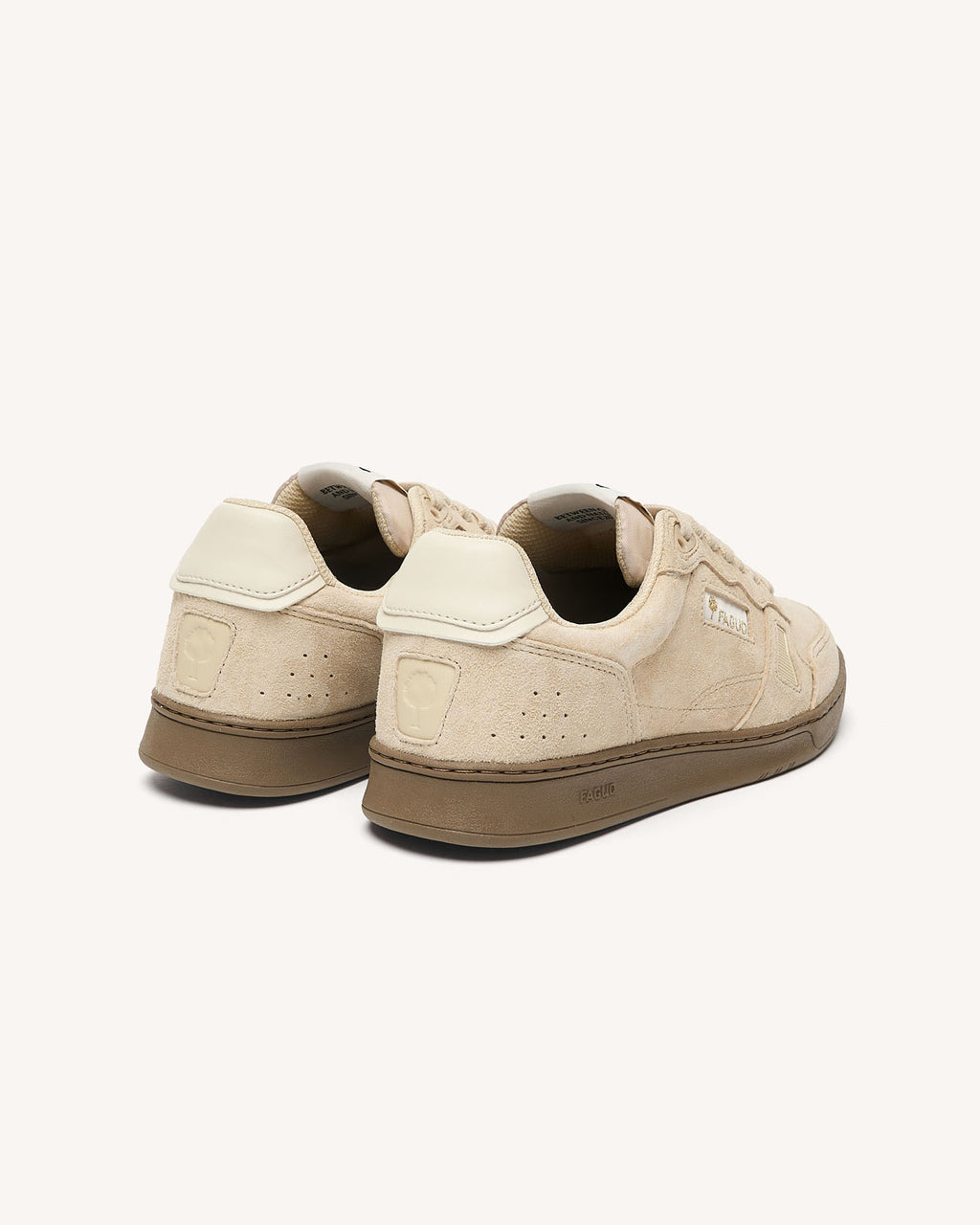 Sneakers van bruin nubuckleer