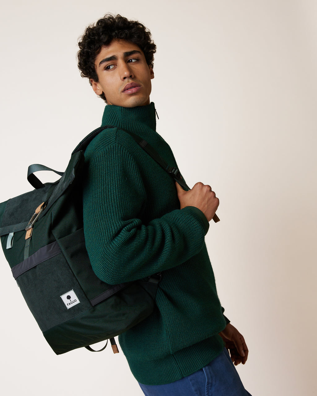 Sac à dos vert foncé