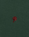 Polo manches longues vert coton bio