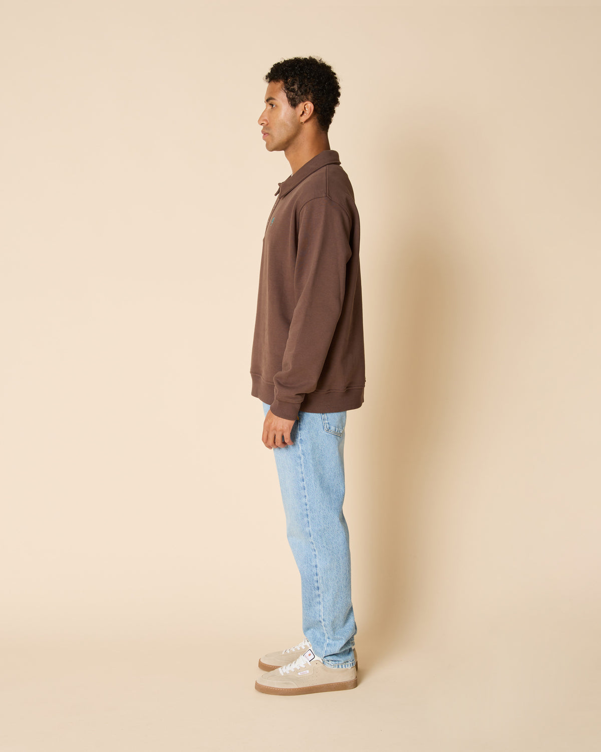 Sweatshirt in Schokoladenbraun