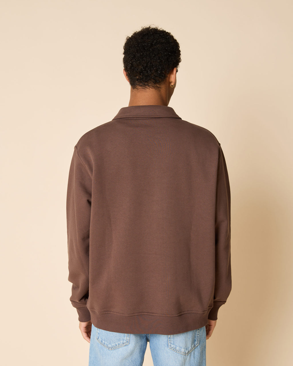 Sweatshirt in Schokoladenbraun