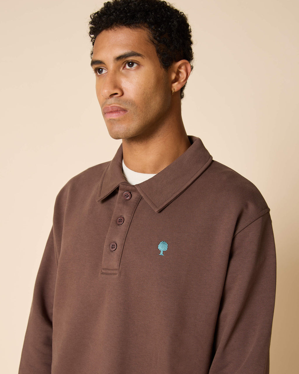 Sweatshirt in Schokoladenbraun