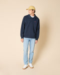 Marineblauwe sweater