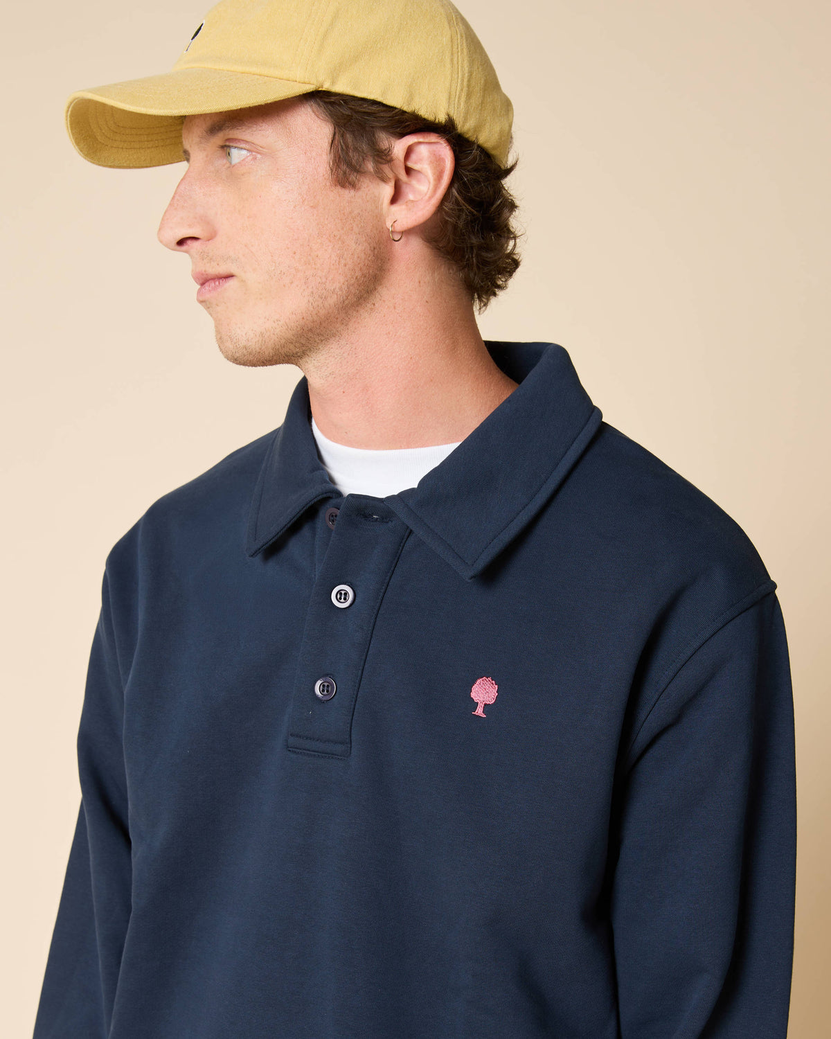 Marineblauwe sweater