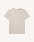 T-shirt chiné écru coton