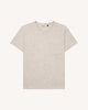 T-shirt chiné écru coton