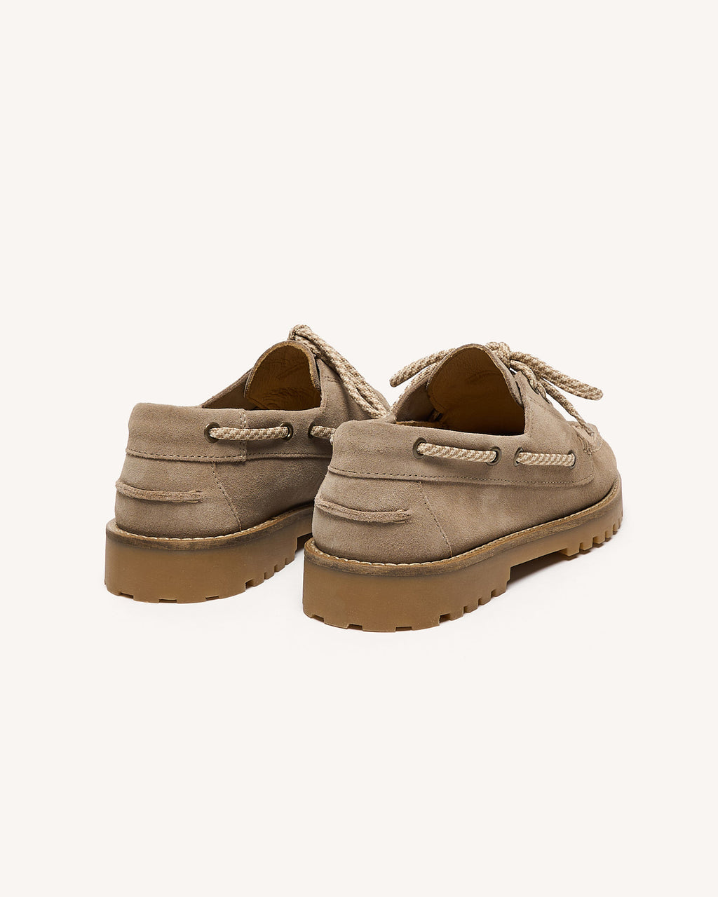 Chaussures bateau Larch Cuir suede Beige