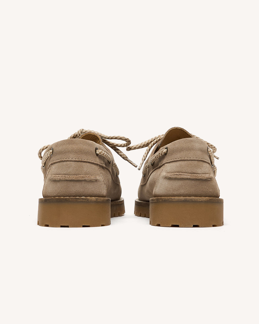 Chaussures bateau Larch Cuir suede Beige
