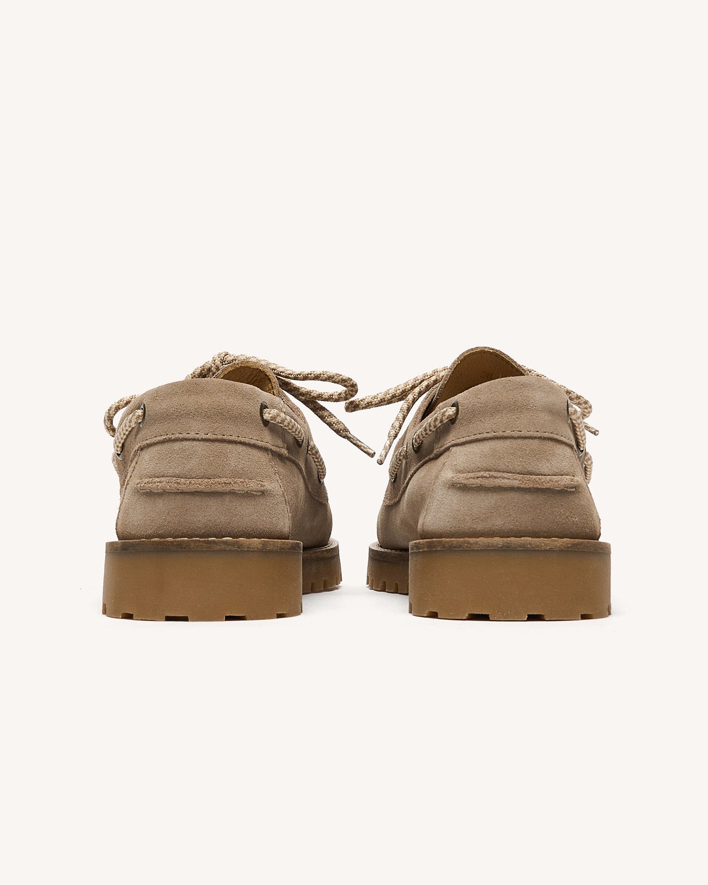 Chaussures bateau Larch Cuir suede Beige