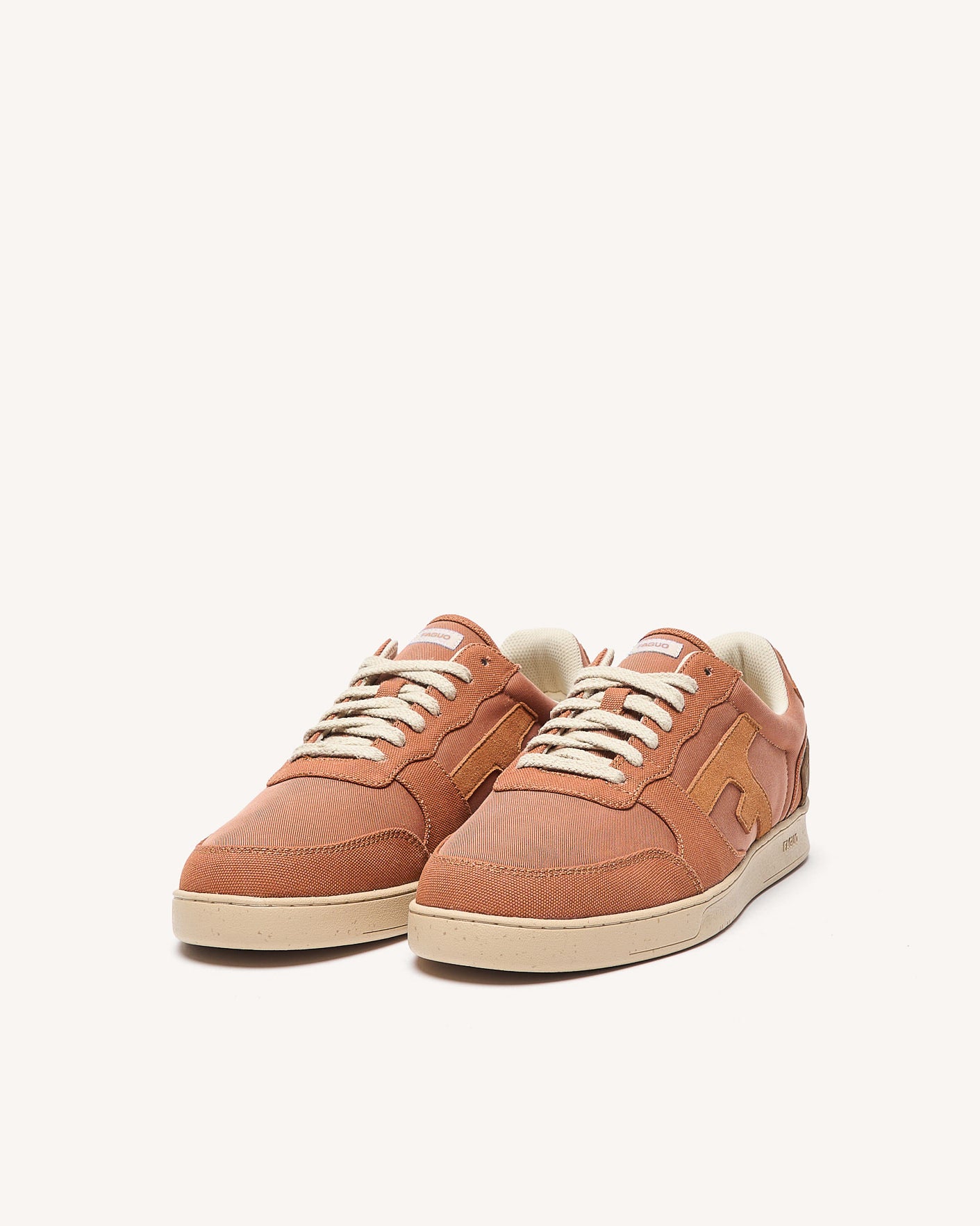 Brick canvas trainers