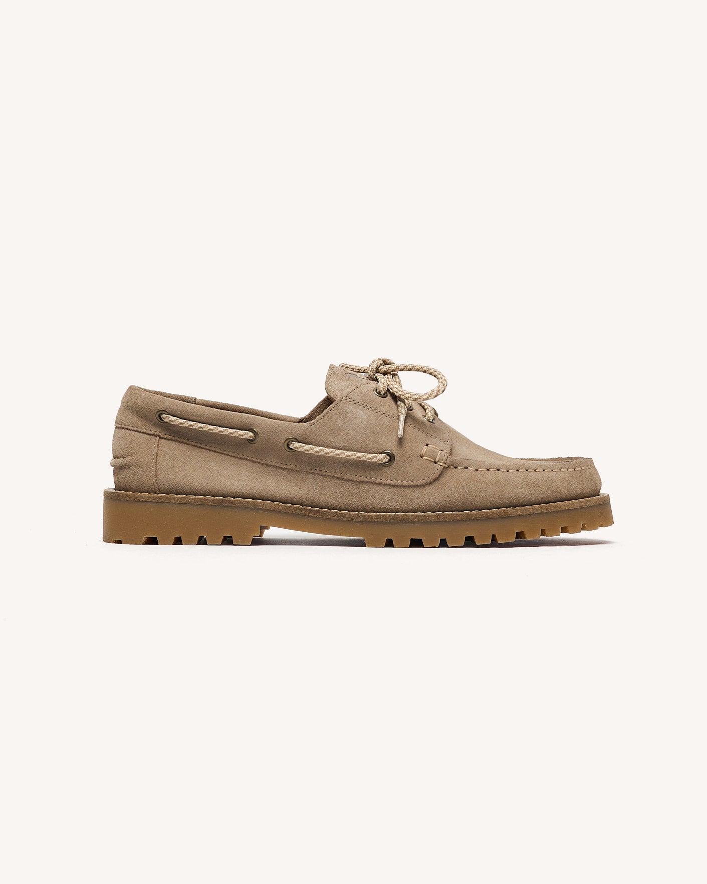 Chaussures bateau beige