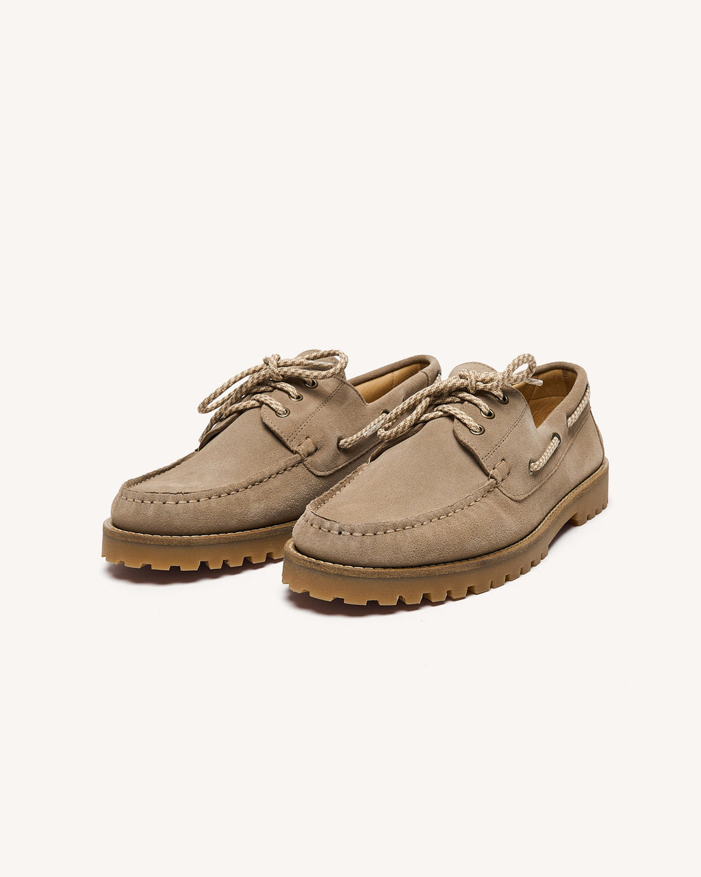 Chaussures bateau beige
