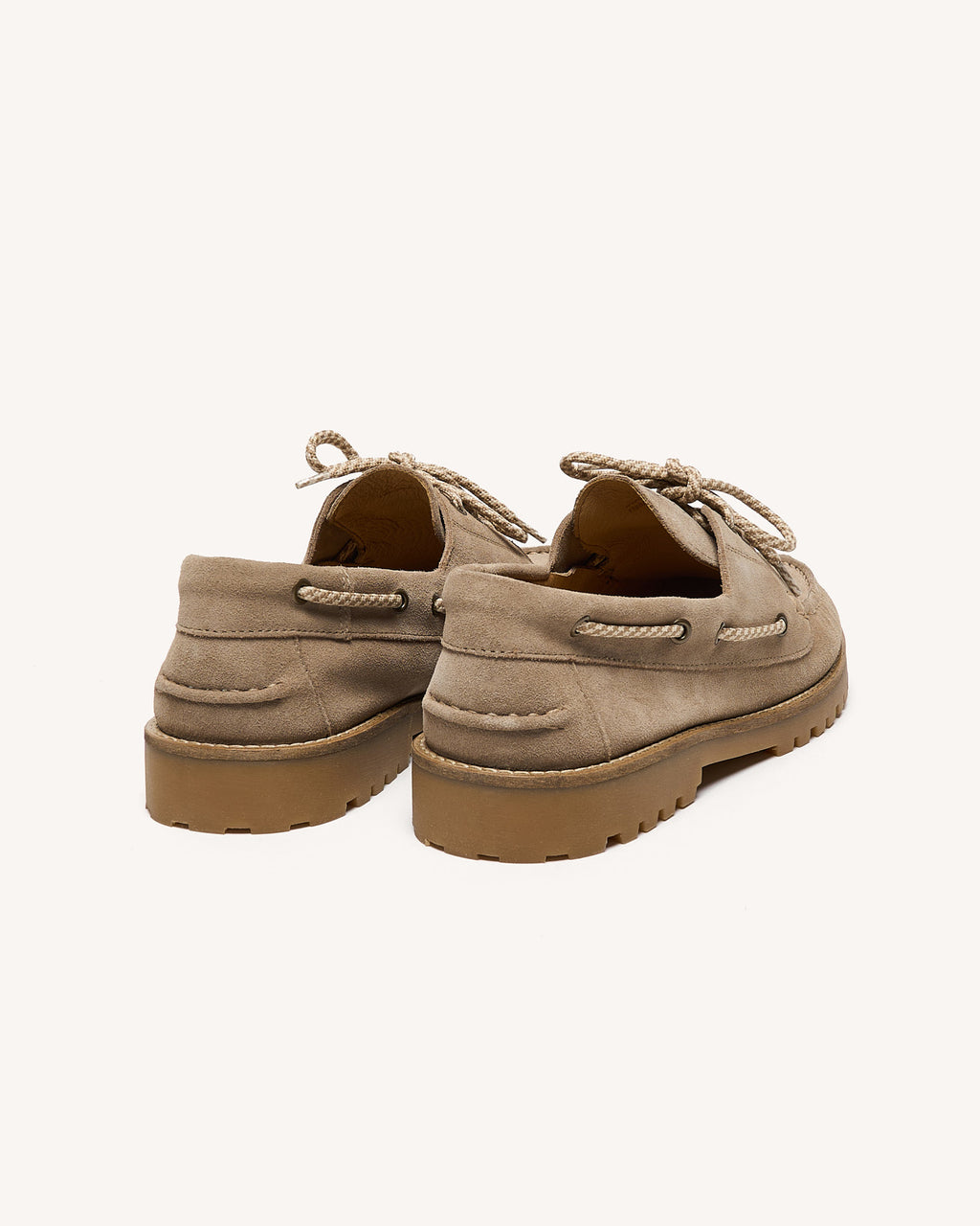 Chaussures bateau beige