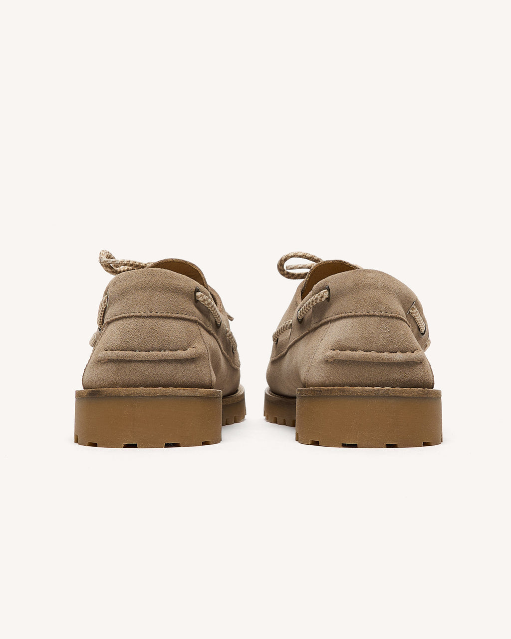 Chaussures bateau beige