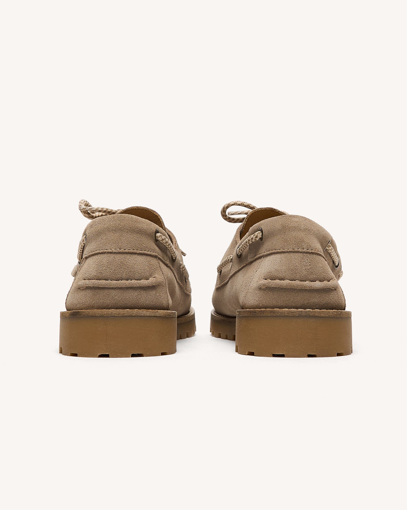 Chaussures bateau beige