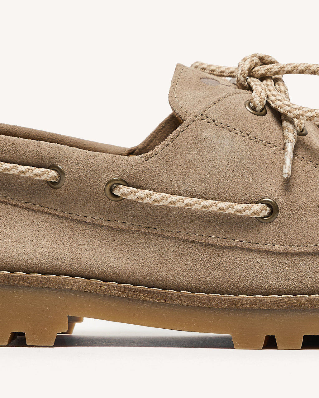 Chaussures bateau beige