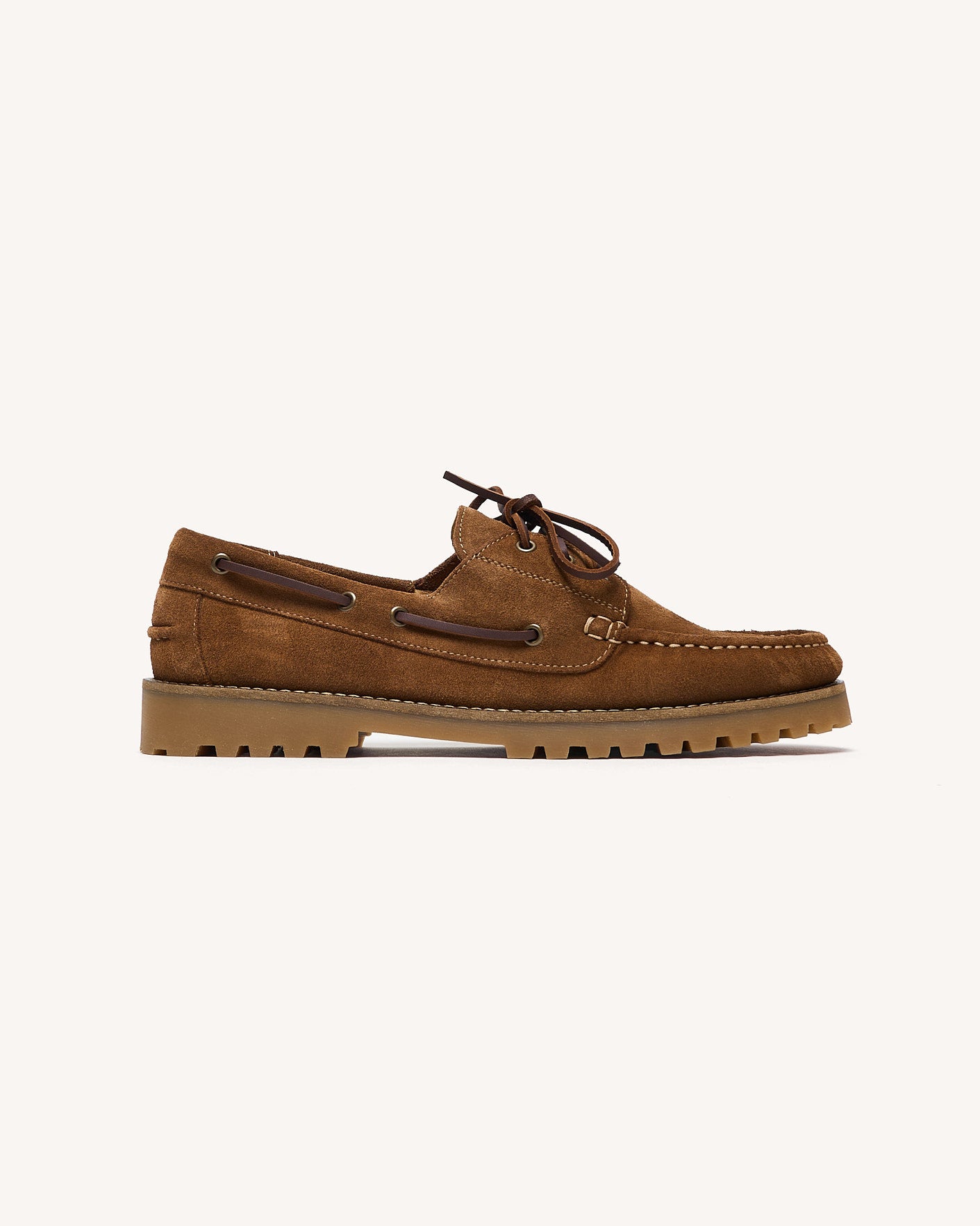 Chaussures bateau camel