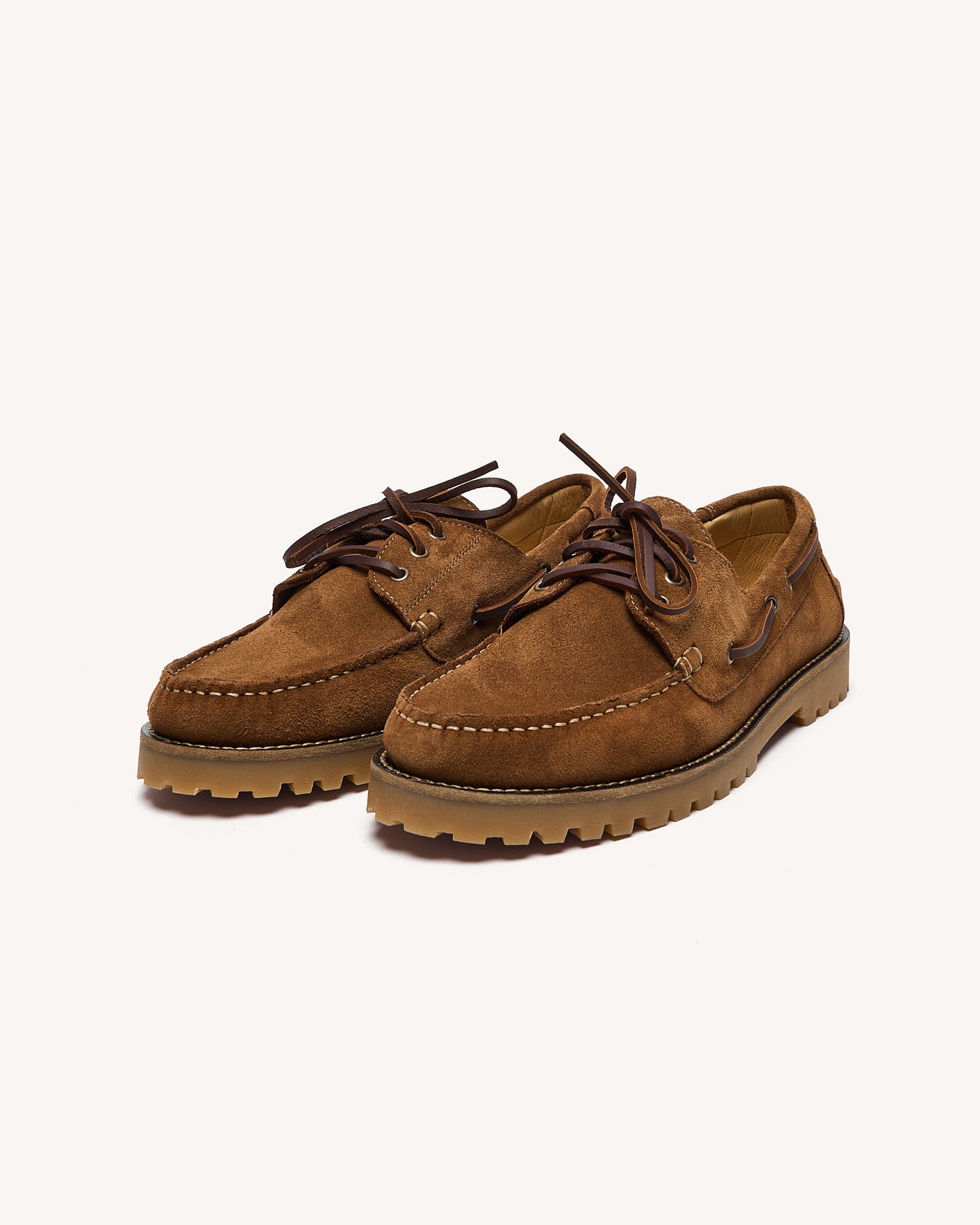 Chaussures bateau camel