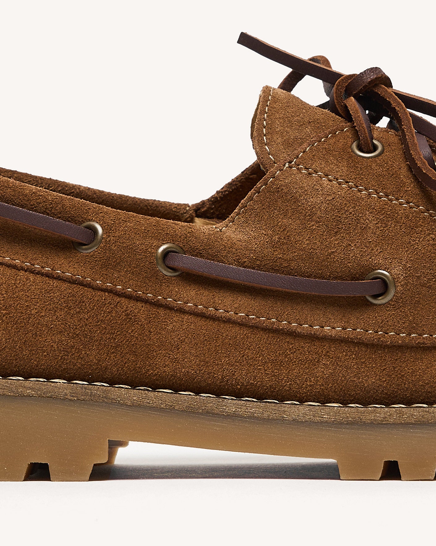 Chaussures bateau camel