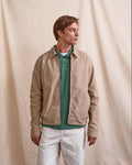 Blouson coton taupe