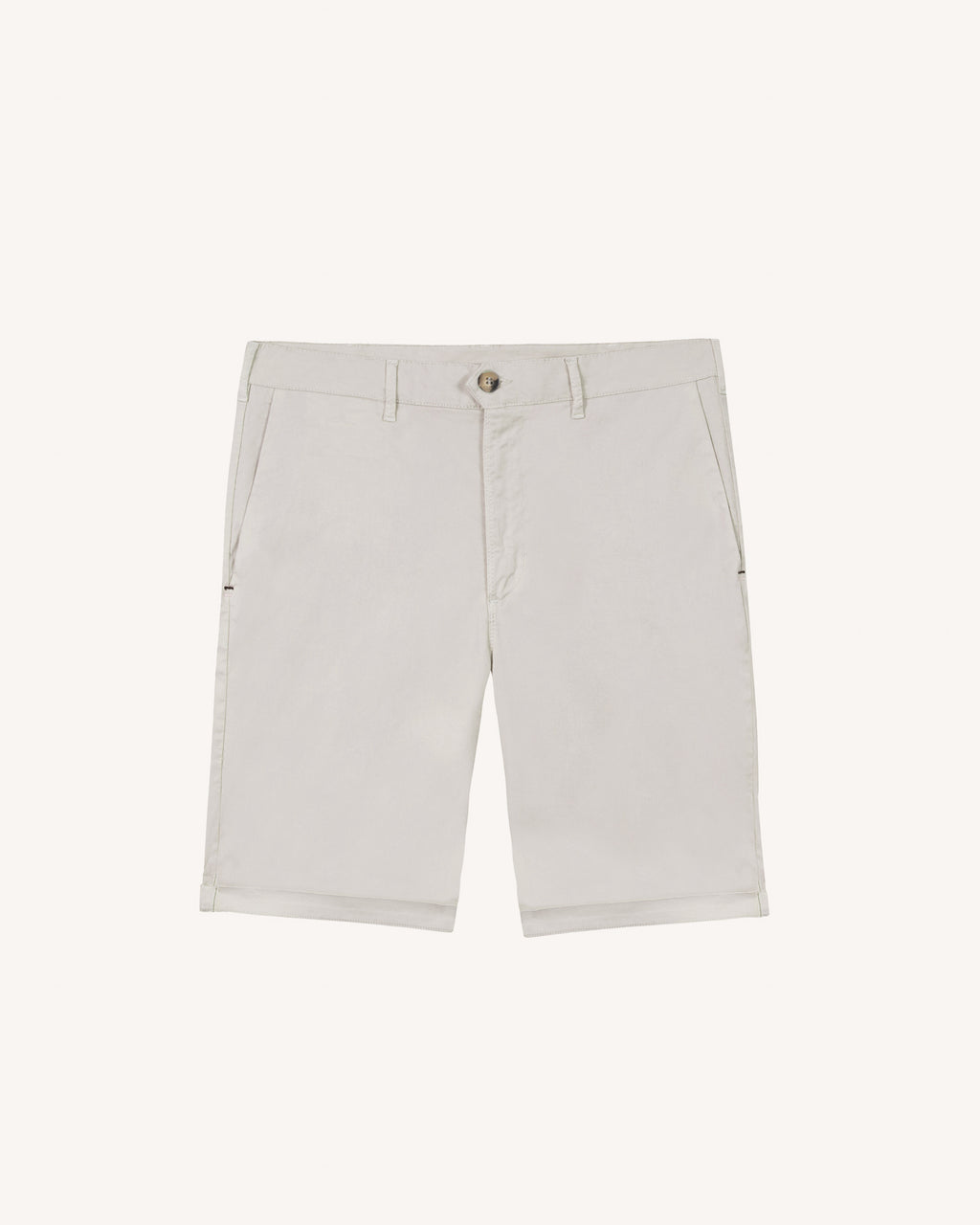 Ecru cotton bermuda shorts - SAULIEU