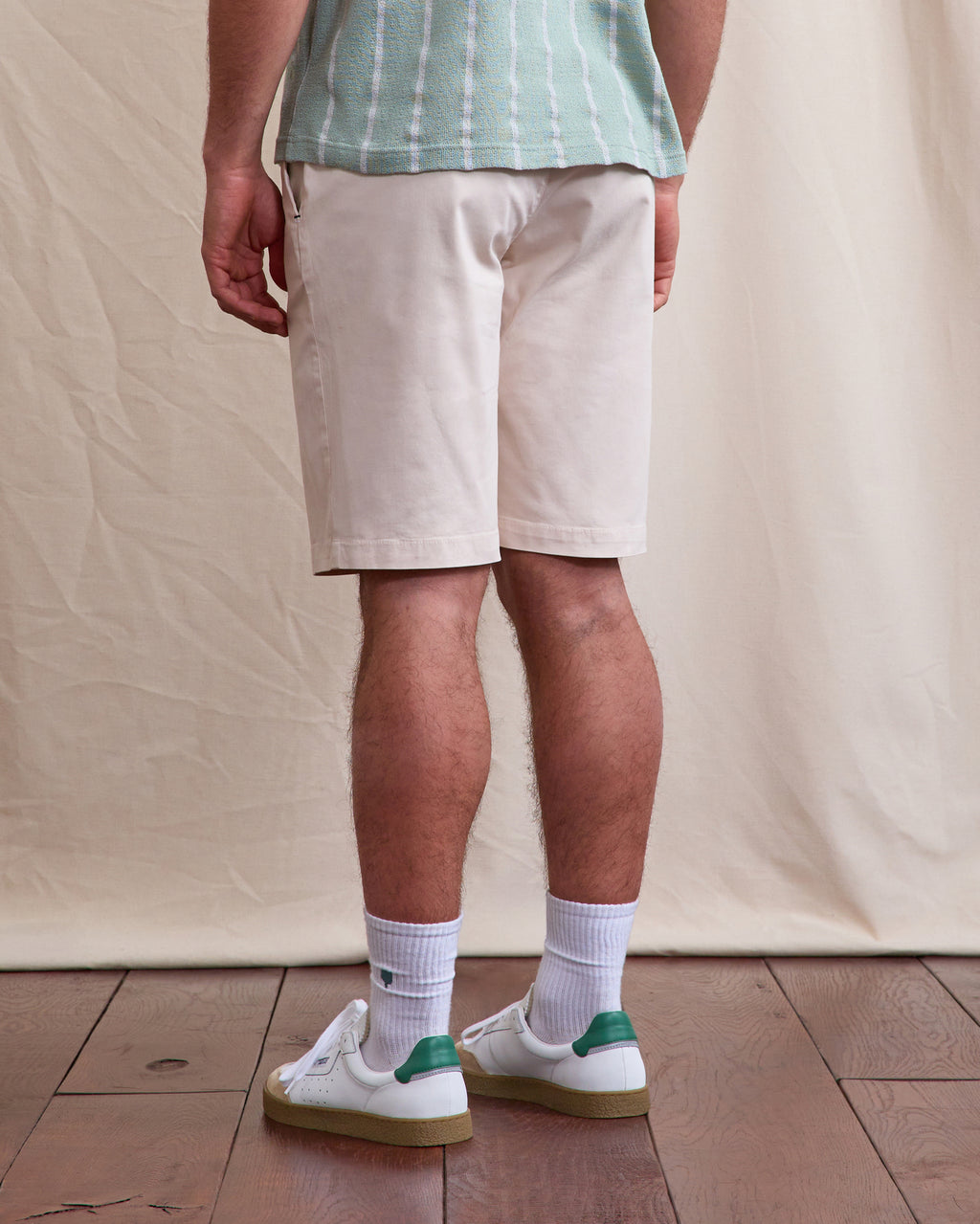 Ecru cotton bermuda shorts - SAULIEU