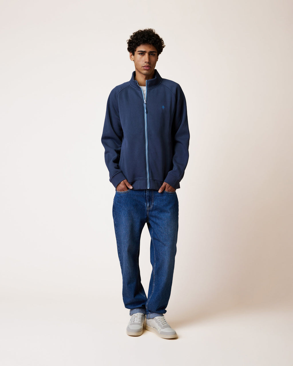 sweat-marine-grise-coton-modele-horte-S1