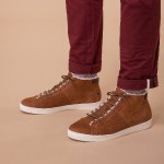 TAWNY SNEAKERS IN  LEATHER