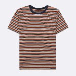 CAMEL & PORTO ROUND NECK T-SHIRT IN RECYCLED COTTON