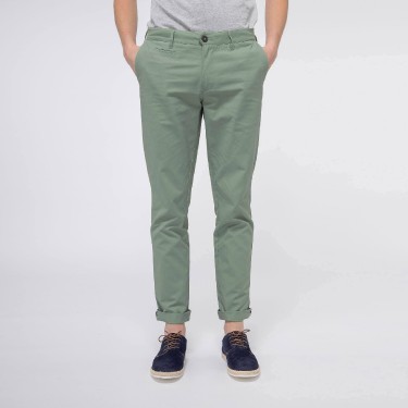 LIGHT GREEN PANTS IN COTTON