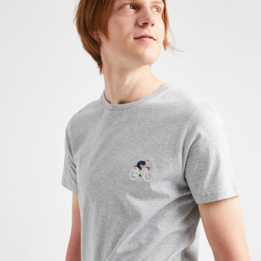 T-Shirt Homme Originals Mosaic Trefoil Tee Cole Rond En Coton Doux Léger -  Gris - Prix en Algérie