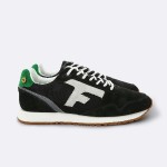 ANTHRACITE & GREEN RUNNINGS IN RECYCLED SUEDE