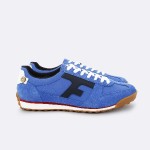 BLUE RUNNINGS IN RECYCLED SUEDE