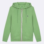 LIGHT GREEN HOODIE IN RECYCLED COTTON