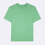 LIGHT GREEN ROUND COLLAR T-SHIRT IN RECYCLED COTTON