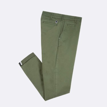ECRU CHINO IN RECYCLED COTTON