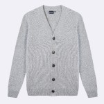 Grey cardigan in wool