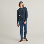 Navy recycled wool sweater