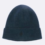 Navy recycled wool beany