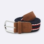 NAVY & RED BELT IN RECYCLED POLYESTER NYLON