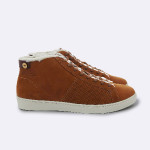 Tawny sneakers in leather