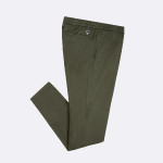 Kaki pants in cotton & linen