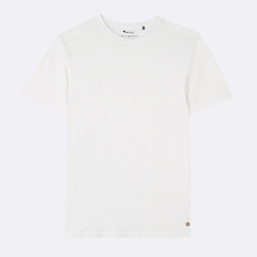 White t-shirt in recycled cotton
