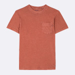 Terracotta t-shirt in recycled cotton & linen